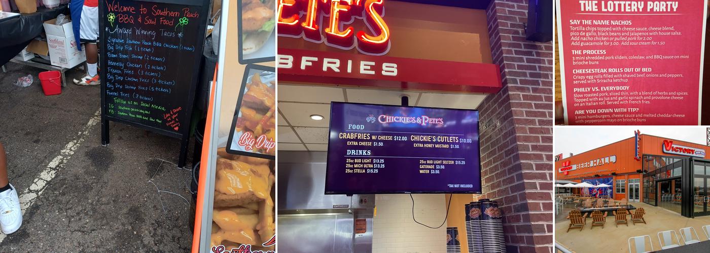 Xfinity Live! Philadelphia Menu