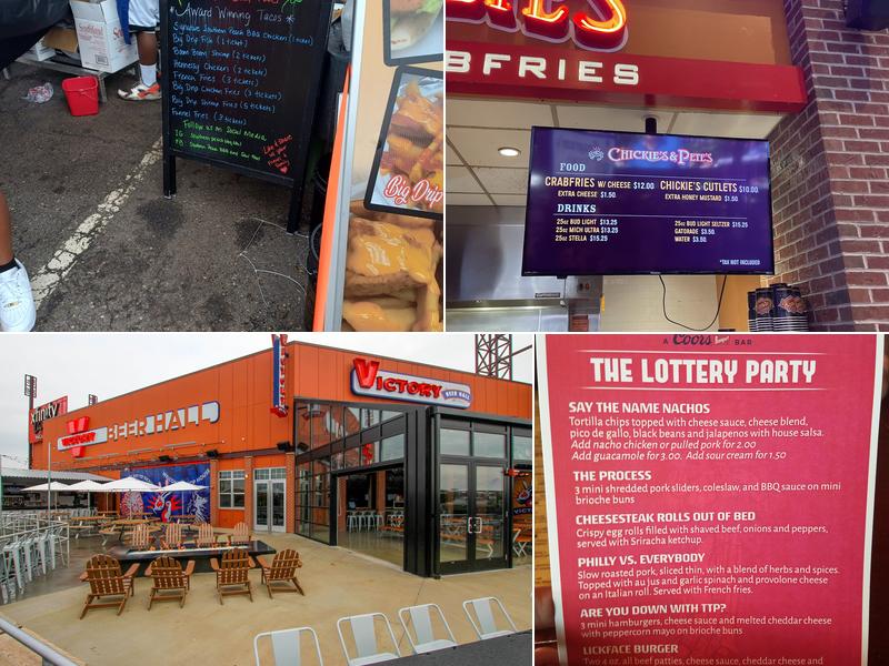 Xfinity Live! Philadelphia Menu