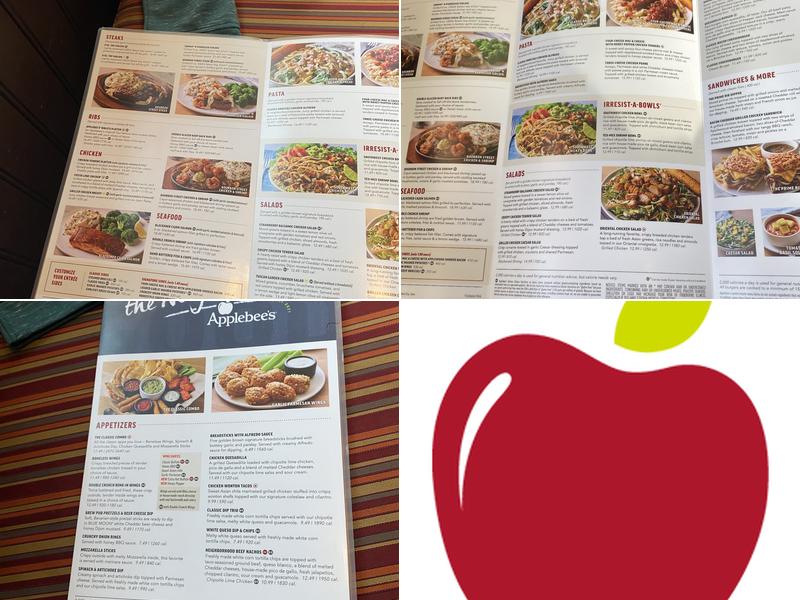 Applebee's Grill + Bar Menu