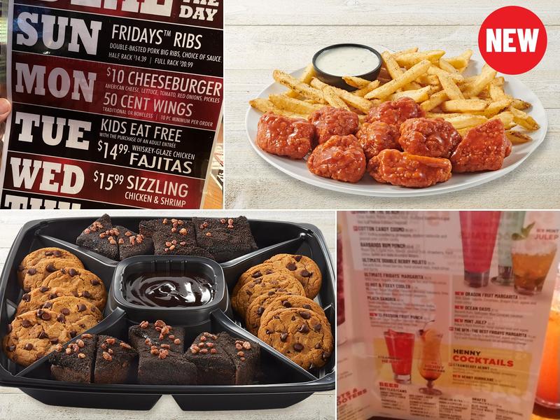 TGI Fridays Menu