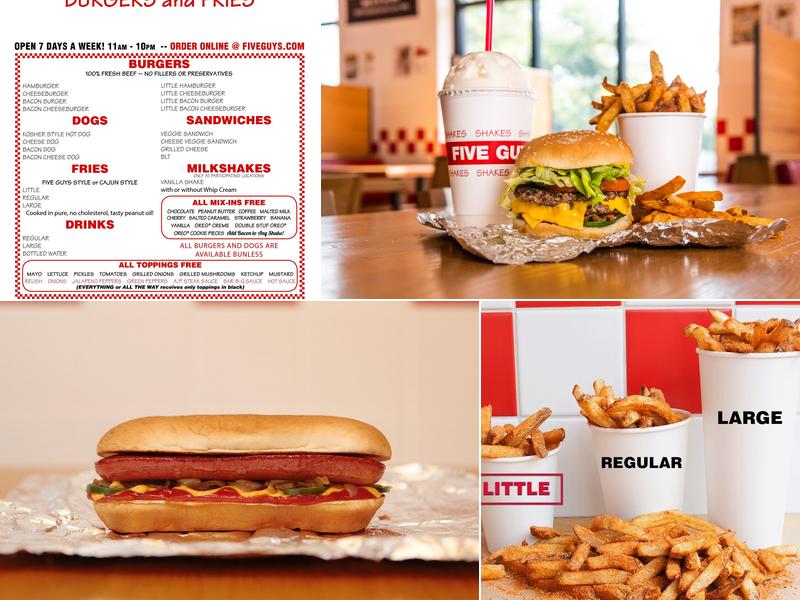 Five Guys Menu