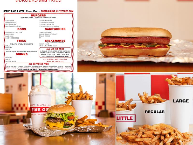 Five Guys Menu