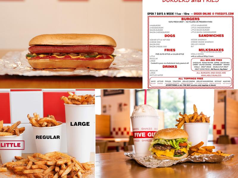 Five Guys Menu