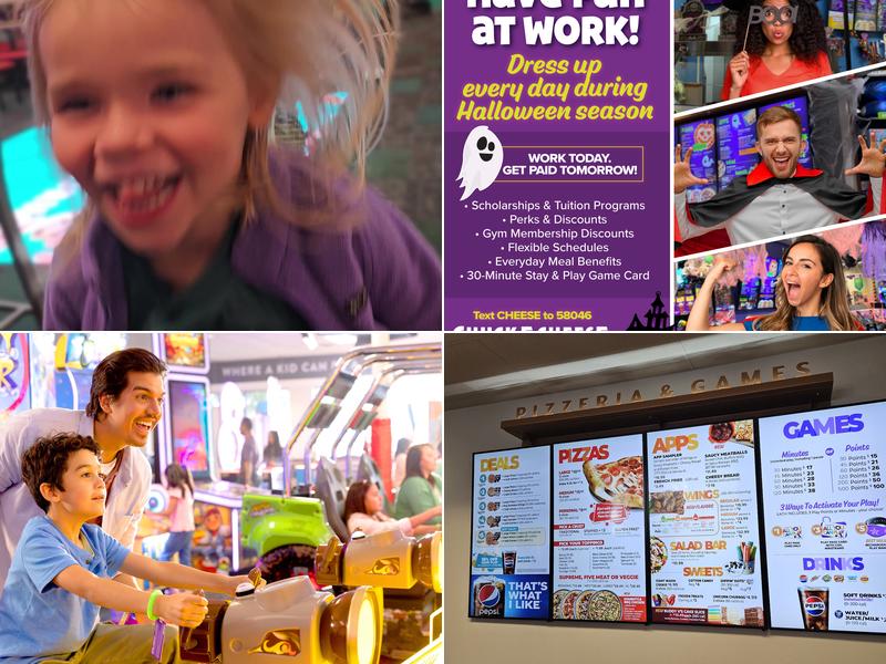 Chuck E. Cheese Menu