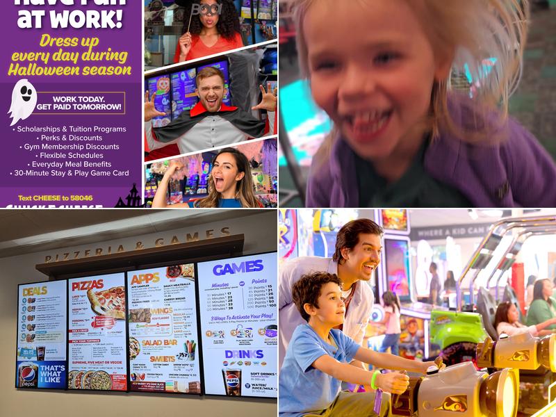 Chuck E. Cheese Menu