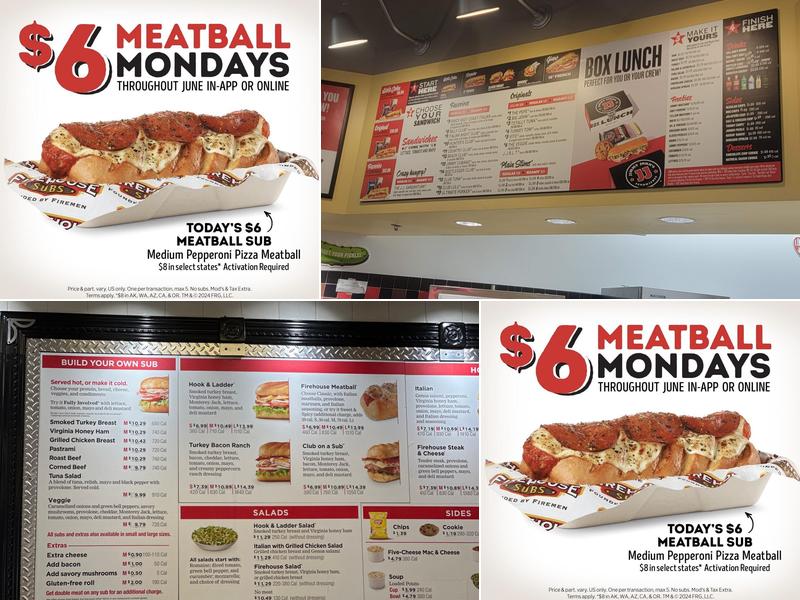 Firehouse Subs Austin Bluffs Menu