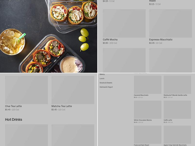 Starbucks Menu