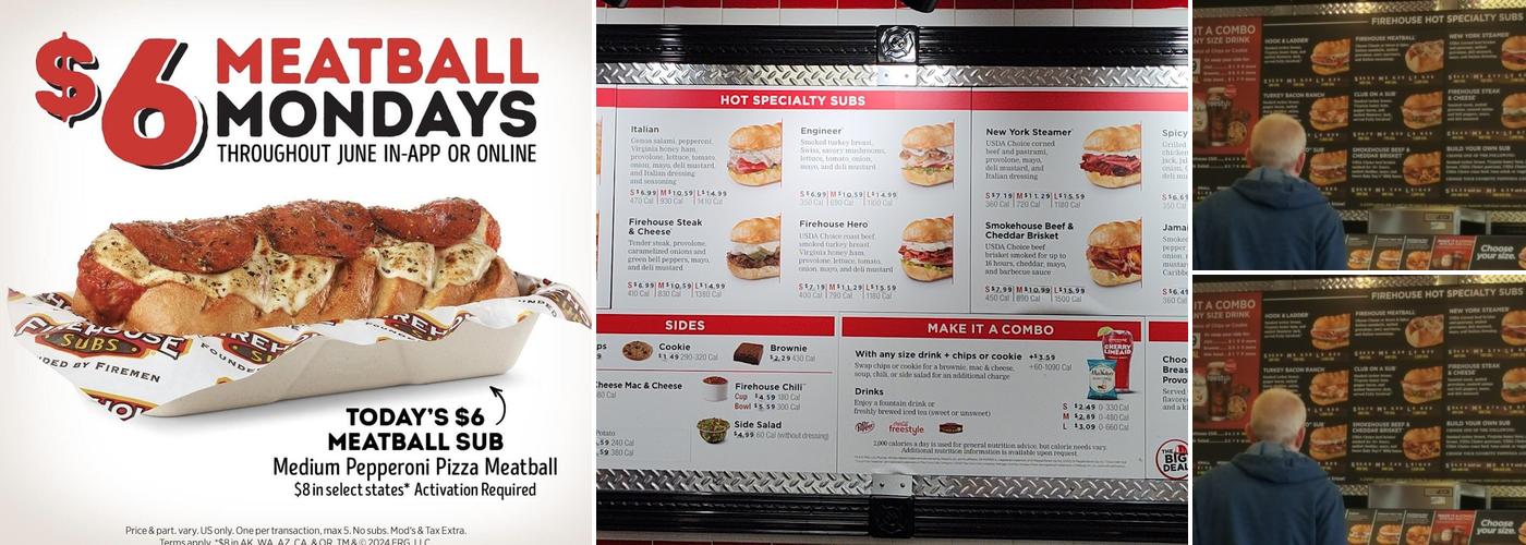 Firehouse Subs North Academy Menu