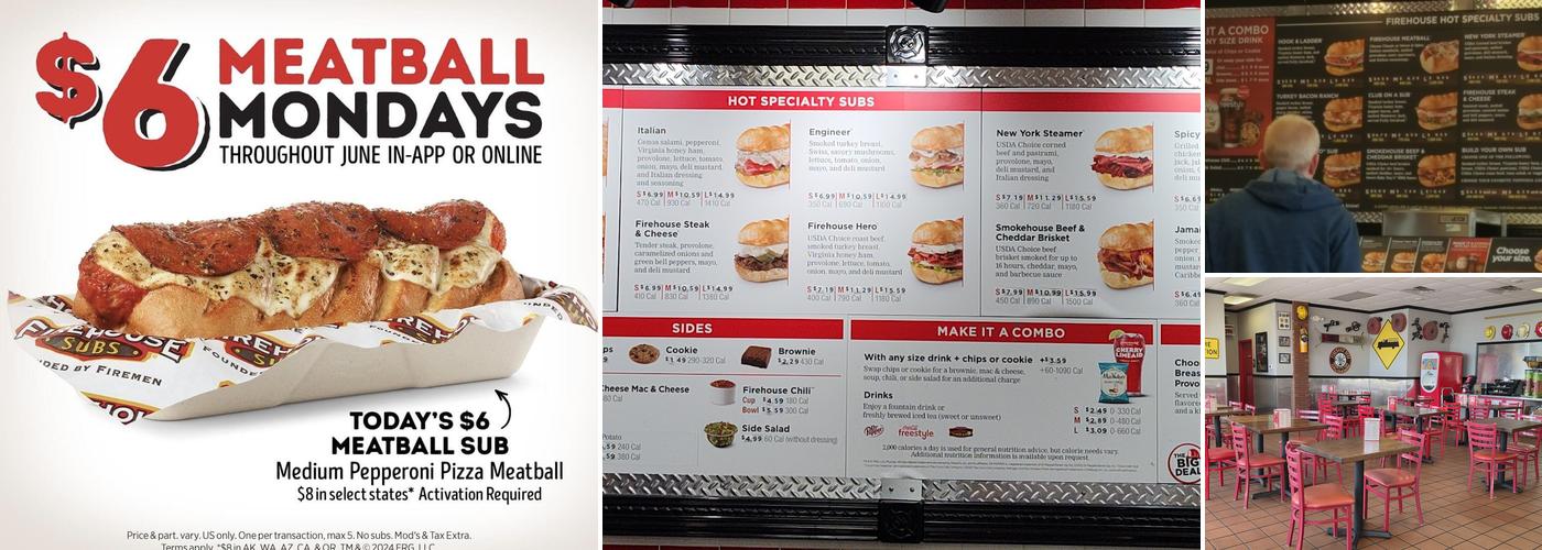 Firehouse Subs North Academy Menu