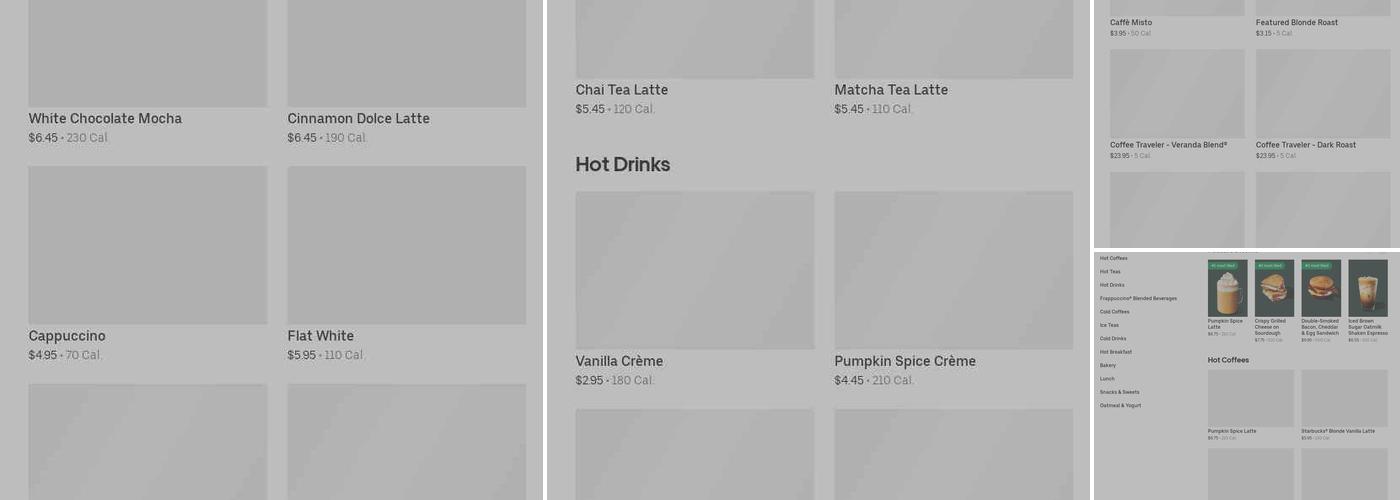 Starbucks Menu