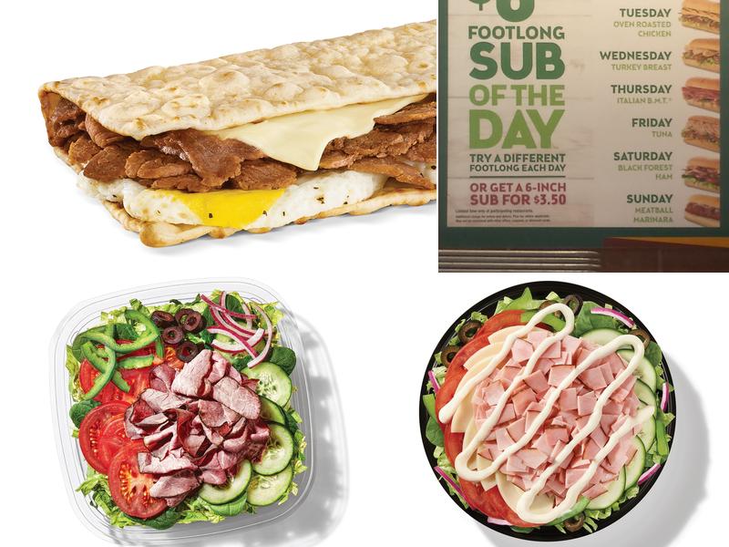 Subway Menu