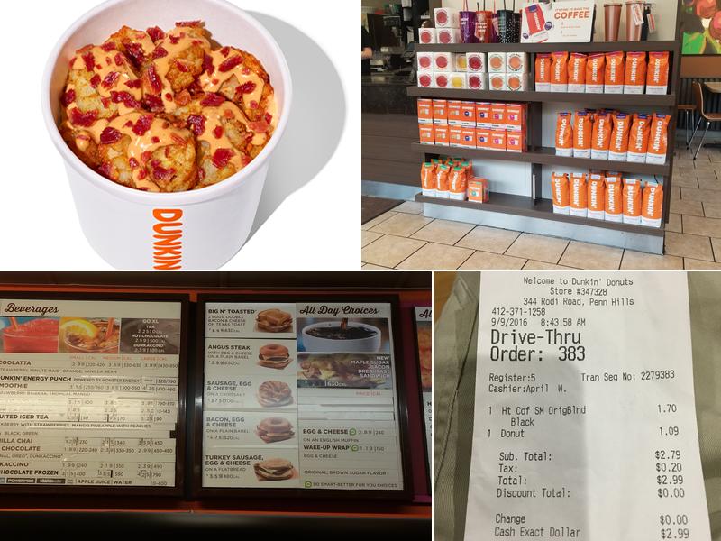 Dunkin' Menu