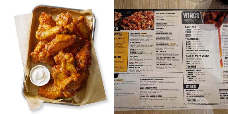 Buffalo Wild Wings Menu