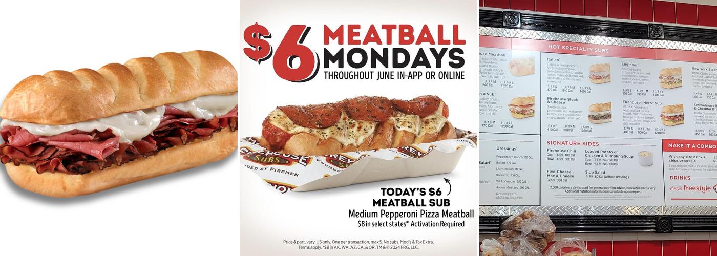 Firehouse Subs North Powers Menu