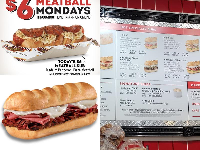 Firehouse Subs North Powers Menu