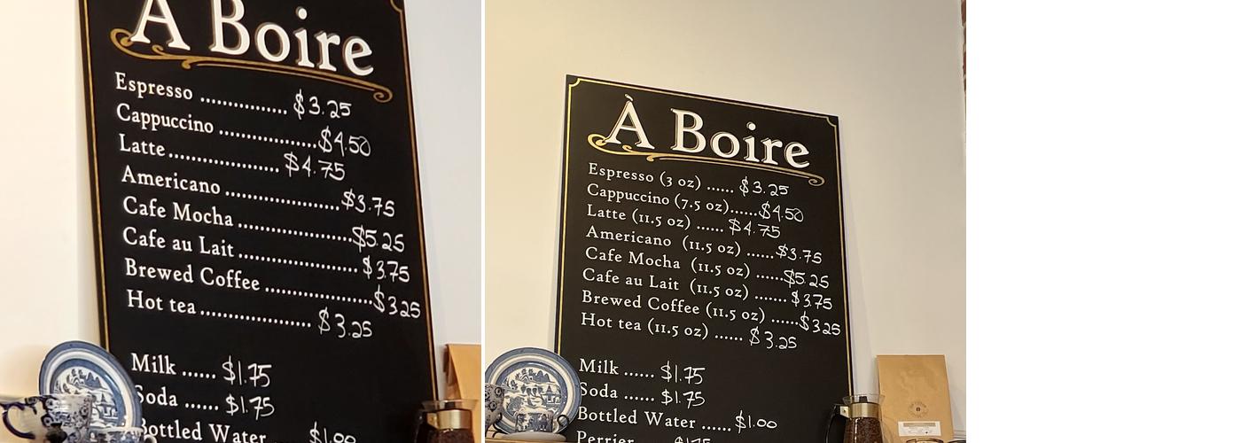 L'Etoile Patisserie Menu