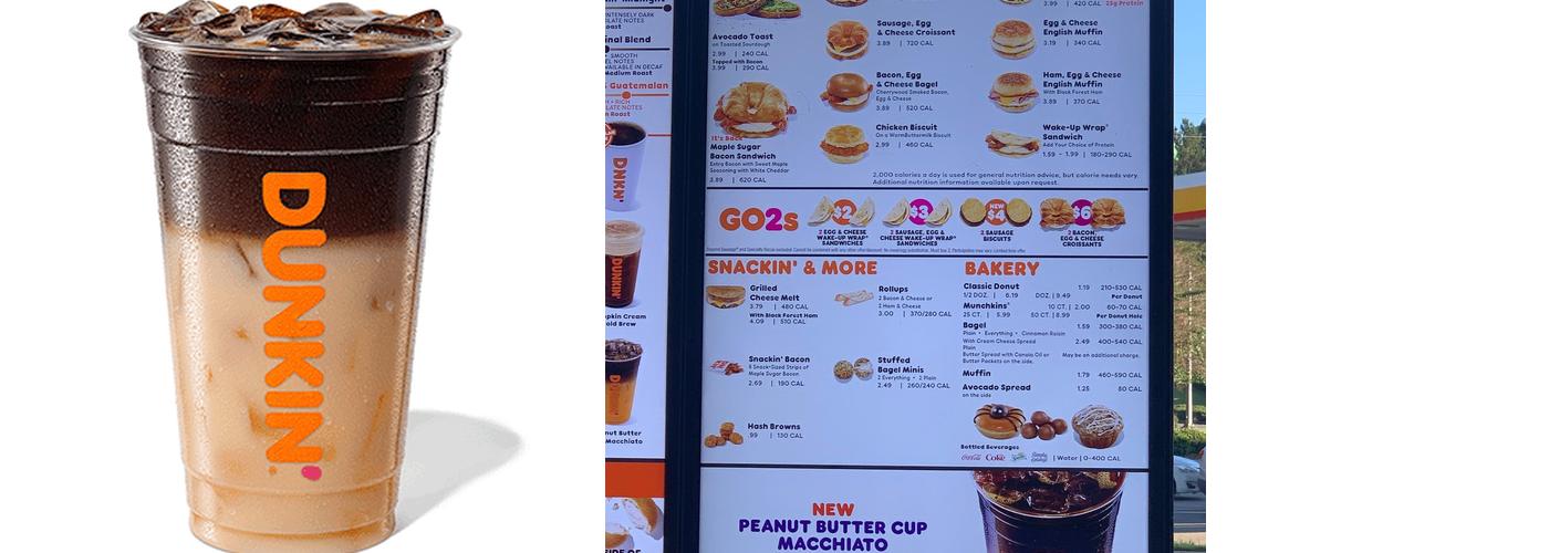 Dunkin' Menu