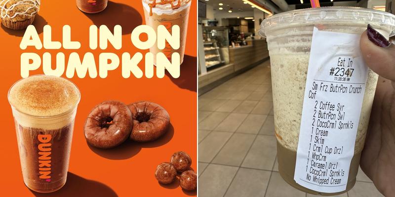 Dunkin' Menu