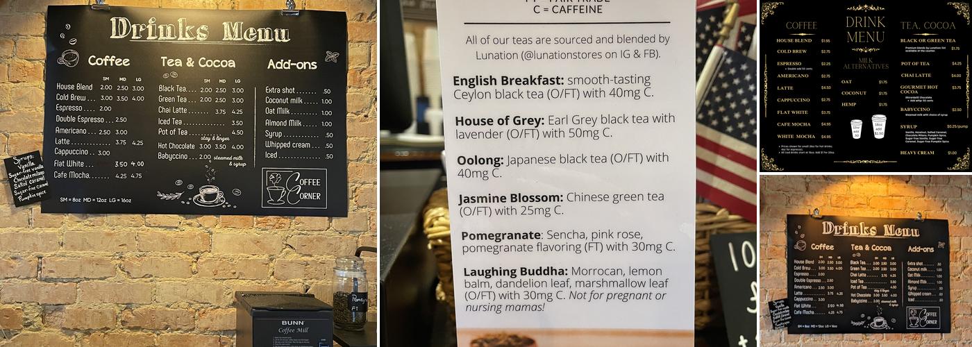 Corner Bistro Menu