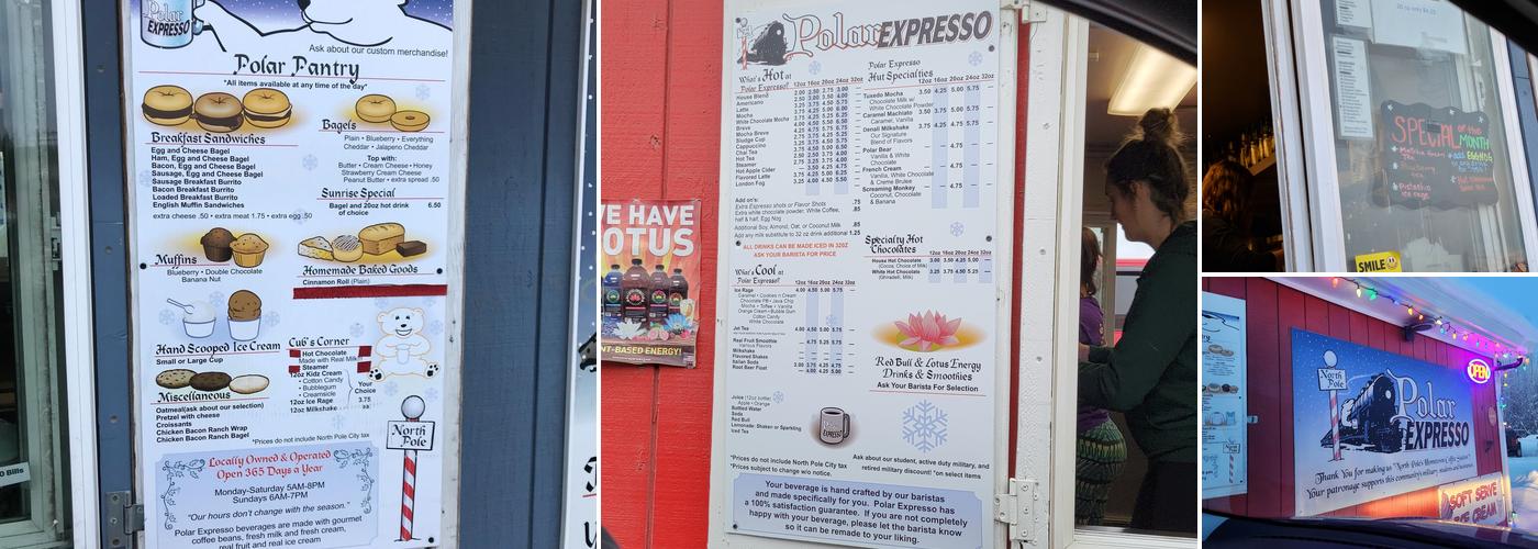Polar Expresso Menu