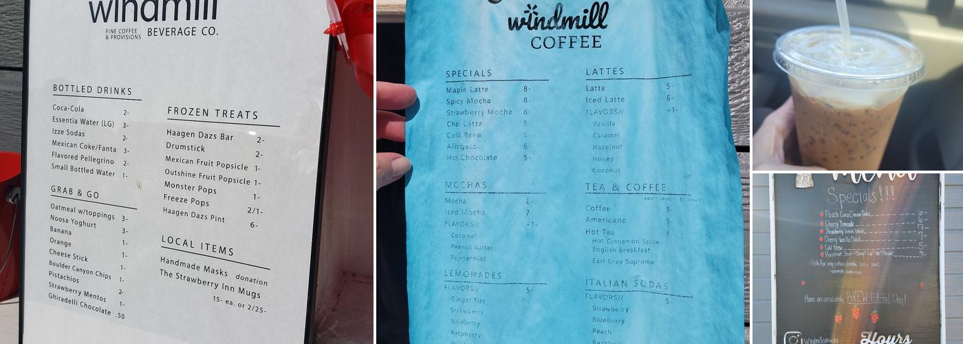 windmill coffee Menu