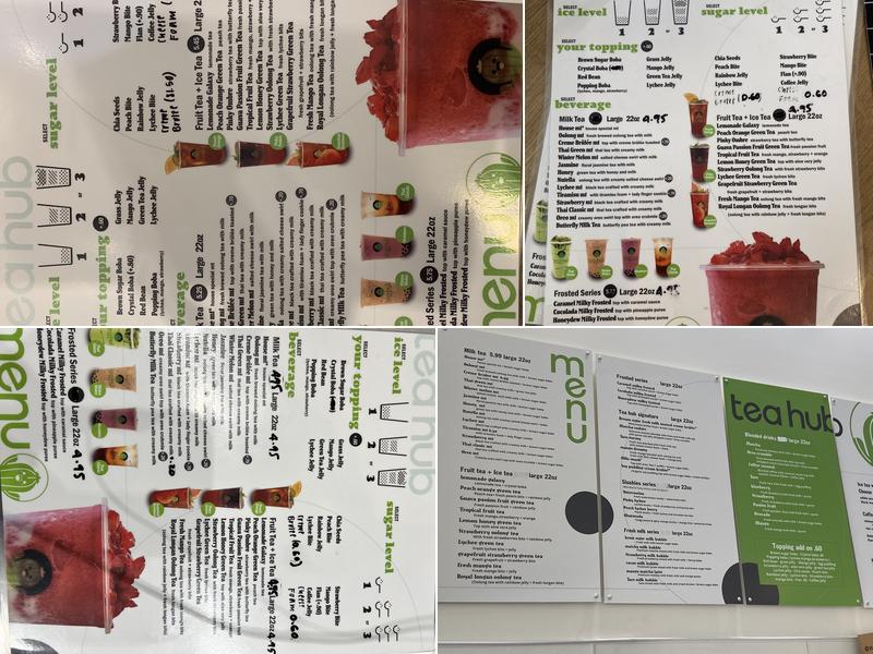 Tea Hub Menu