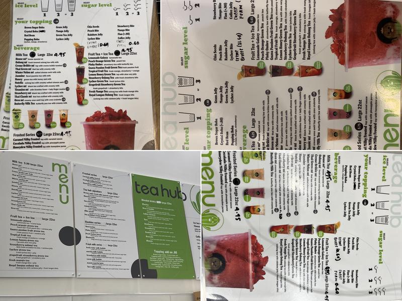 Tea Hub Menu