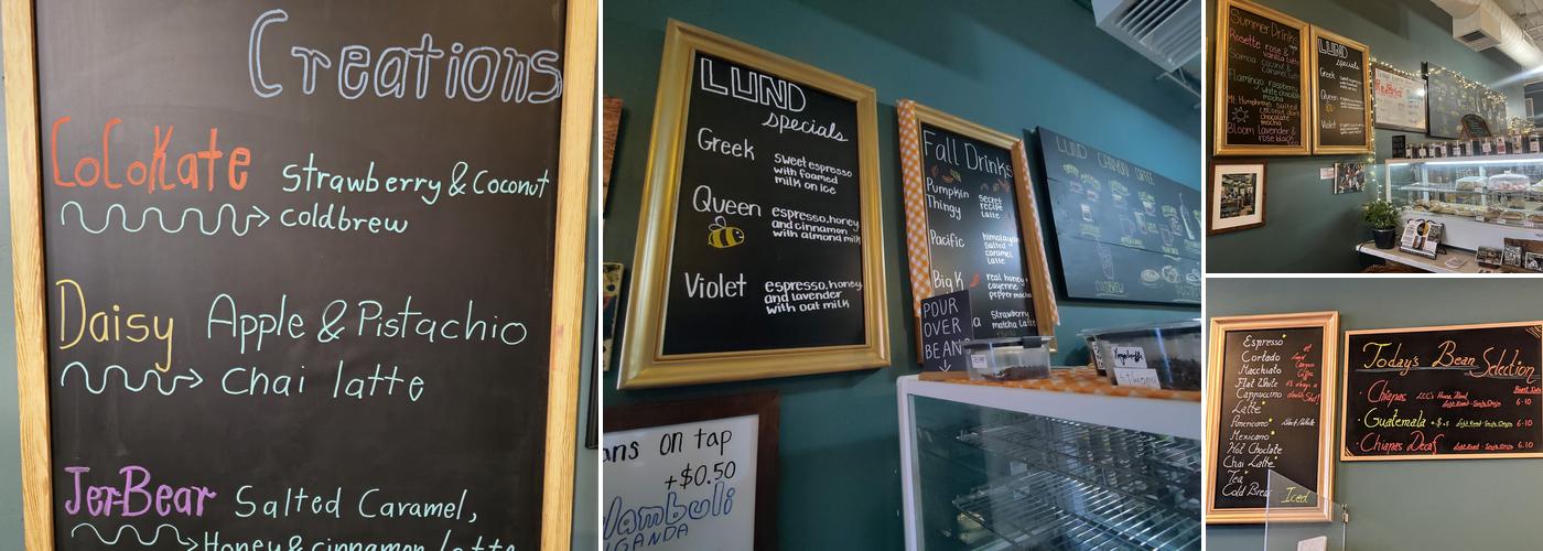 Lund Canyon Coffee Menu