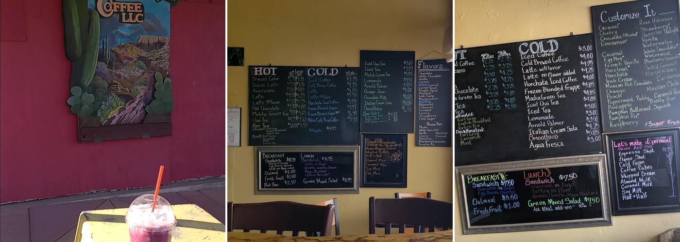 Mountainside Coffee LLC Menu
