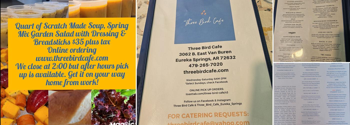 Three Bird Cafe Menu