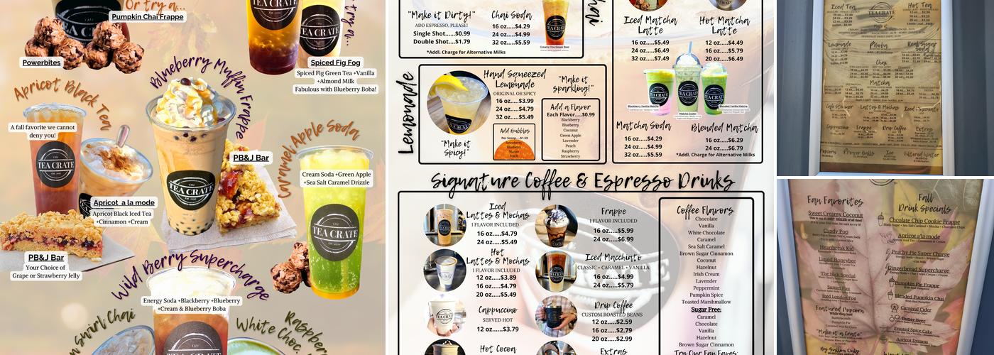 The Tea Crate Menu