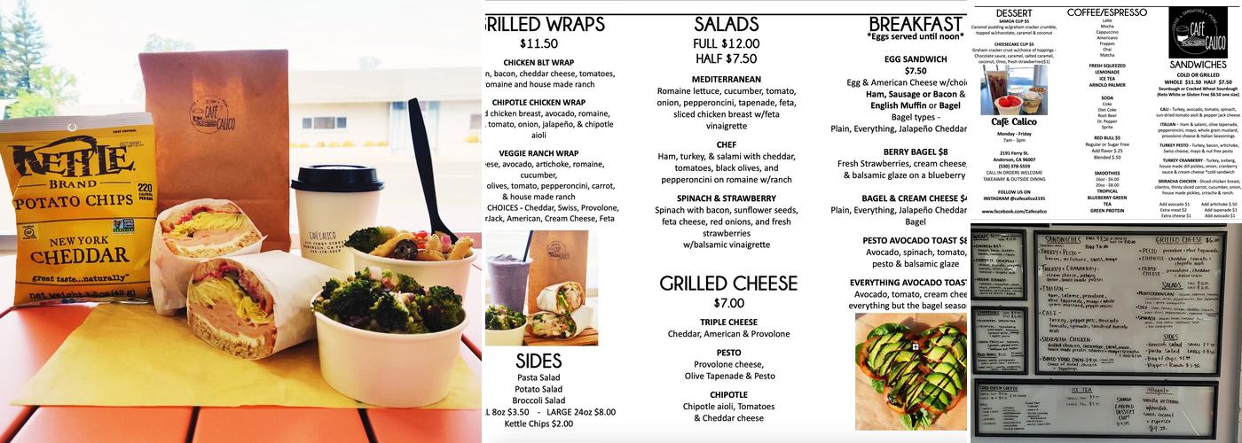 Cafe Calico Menu