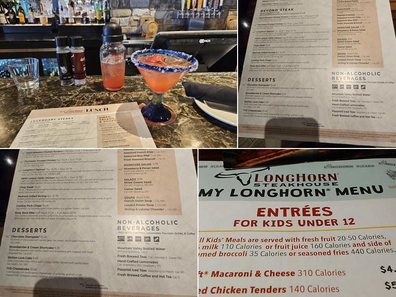 LongHorn Steakhouse Menu