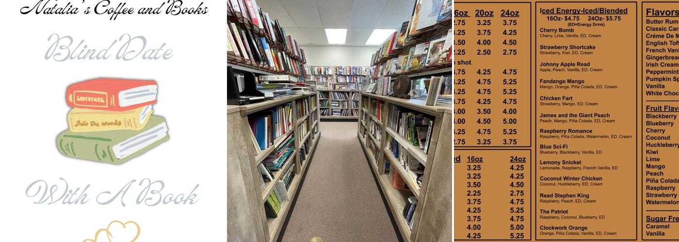 Natalia’s Coffee and Books Menu