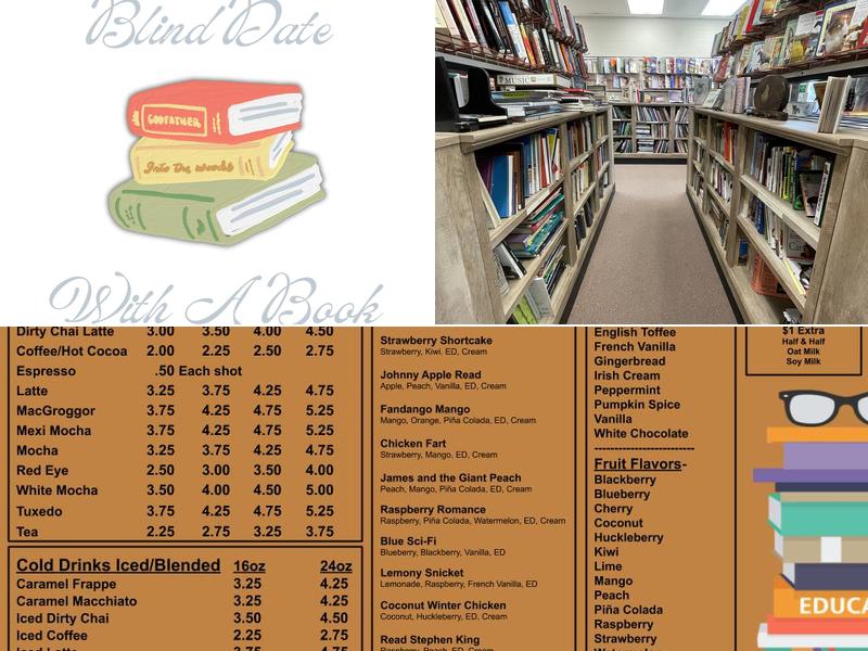 Natalia’s Coffee and Books Menu