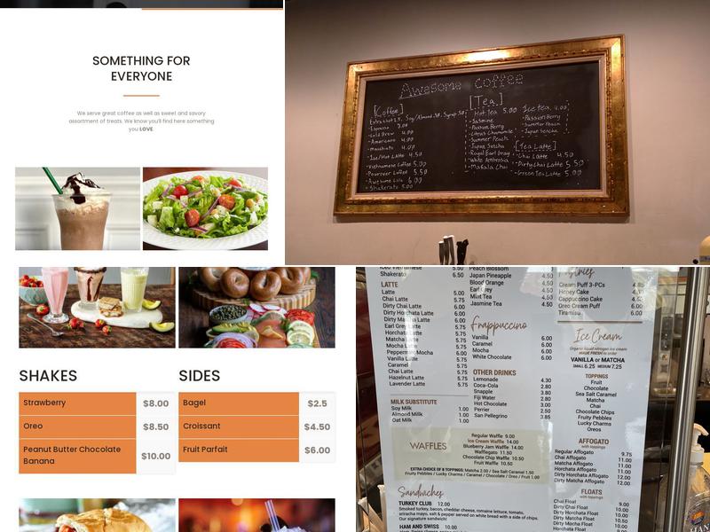 Awesome Coffee Menu