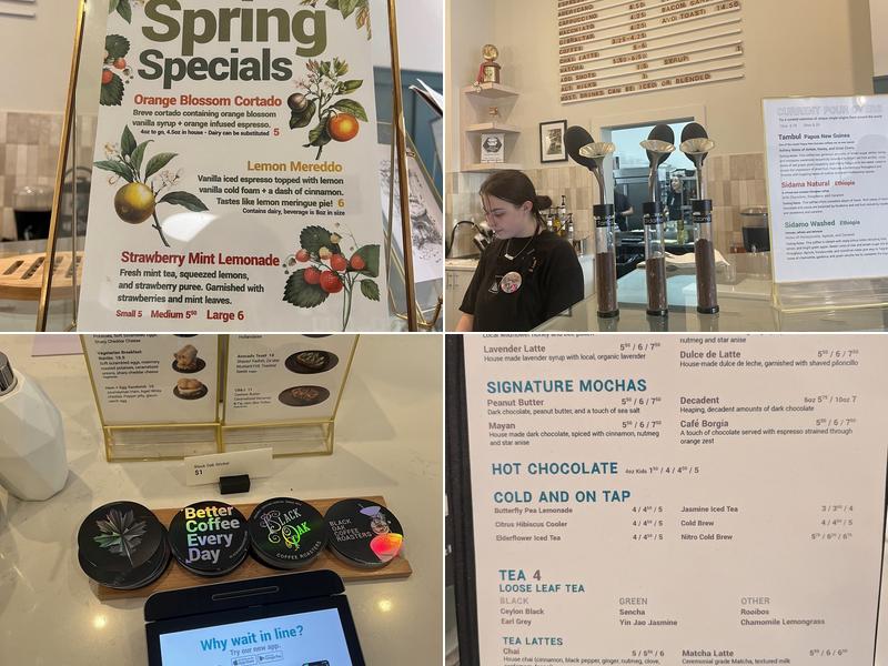 Black Oak Coffee Roasters Menu