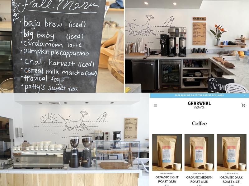 Gnarwhal Coffee Co. Menu