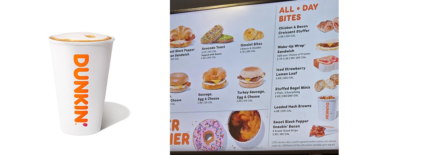 Dunkin' Menu