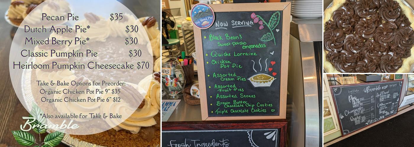 Bramble Pie Company Menu