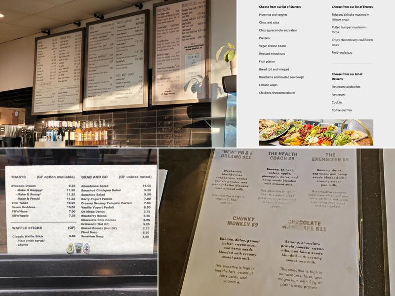 Rooted Coffee Co Menu