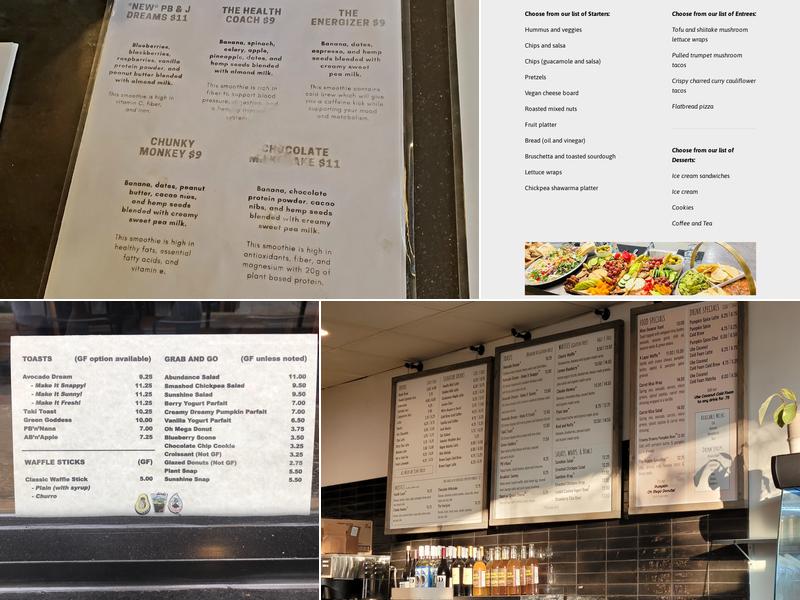 Rooted Coffee Co Menu