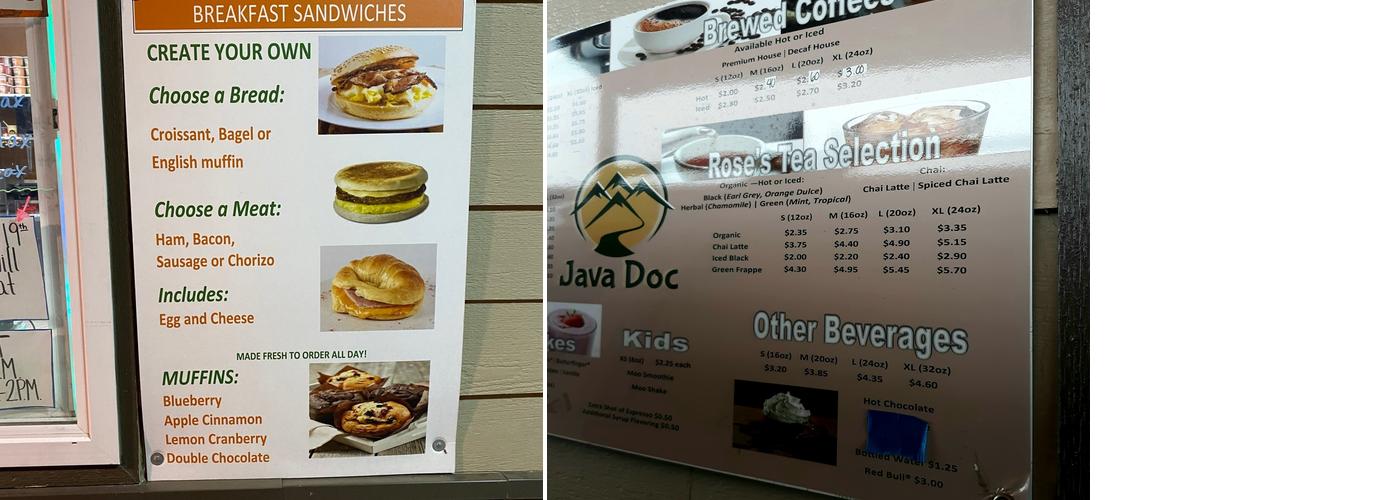 Java Doc Menu
