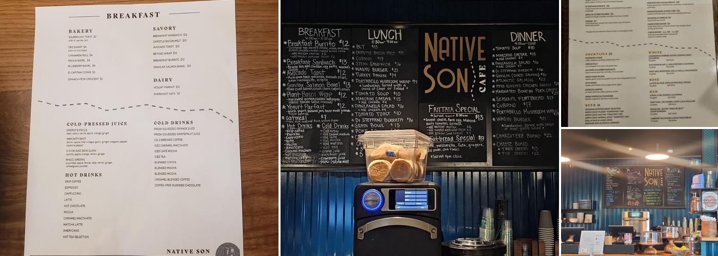 Native Son Menu