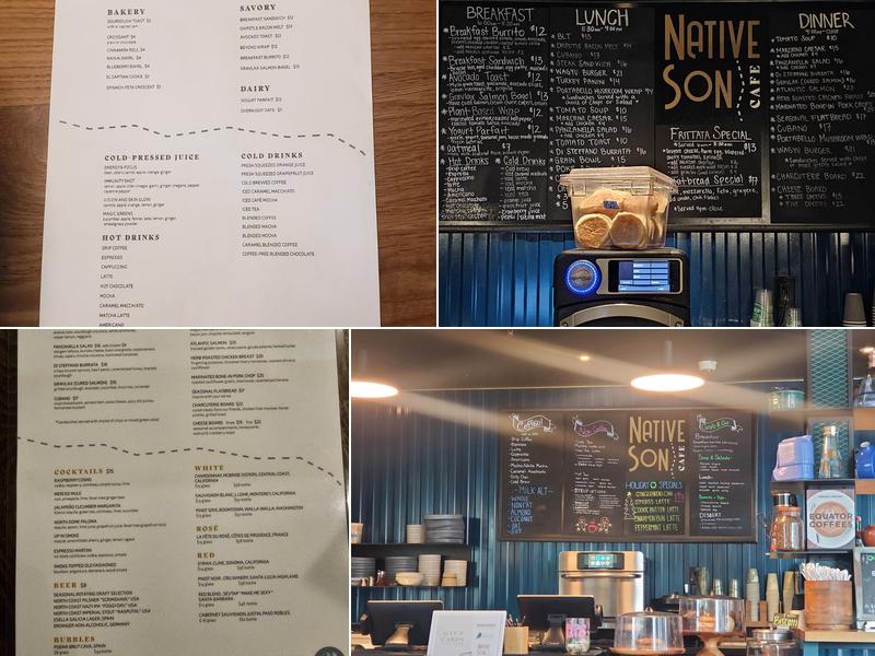 Native Son Menu