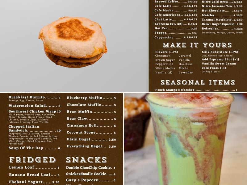 Common Grounds Cafe Menu