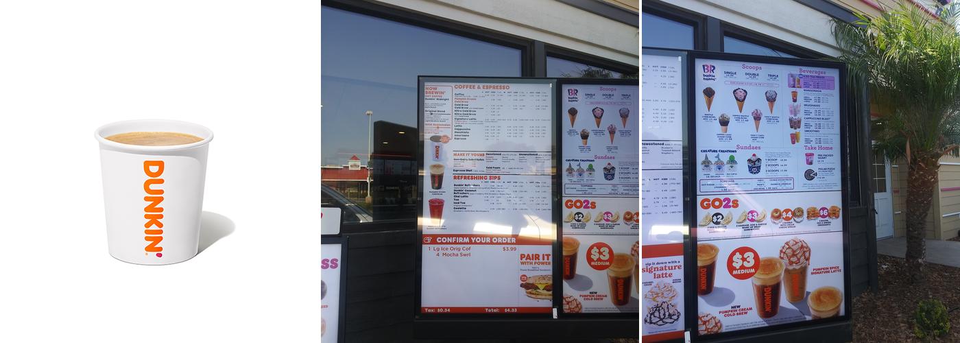 Dunkin' Menu