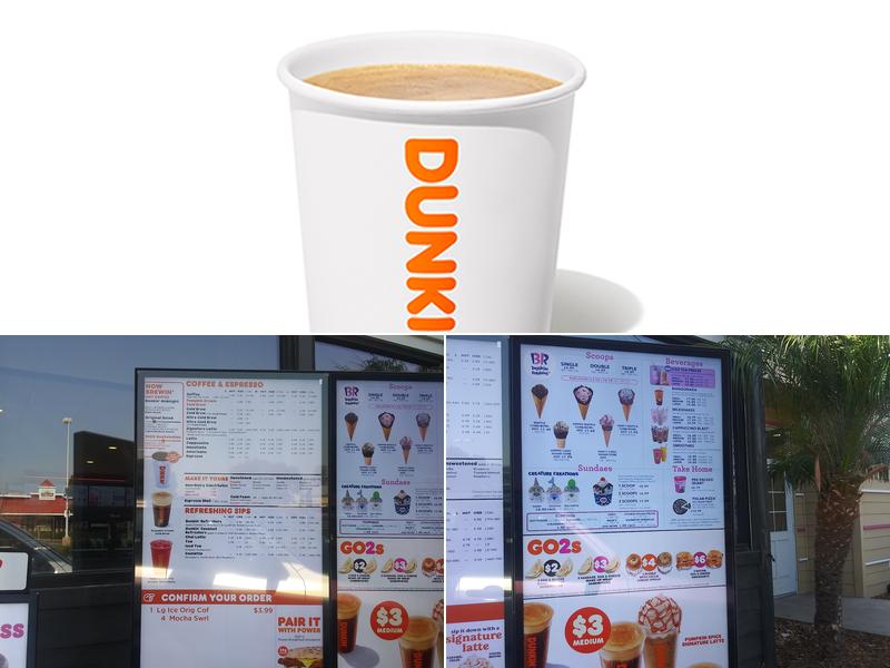 Dunkin' Menu