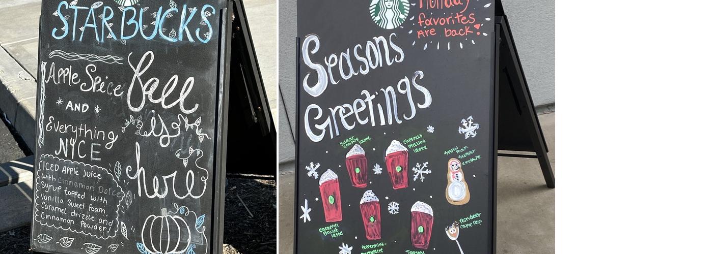 Starbucks Menu
