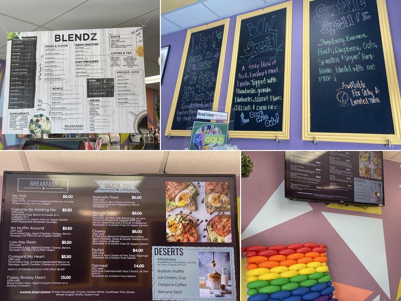 Blendz Juice Bar Menu
